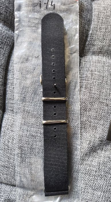 NATO strap black каишка за часовник 20 mm