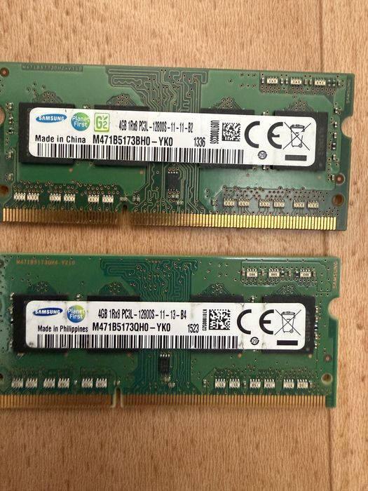 Оперативная память Samsung SO-DIMM DDR3L 4GB х2 (8GB) для ноутбука