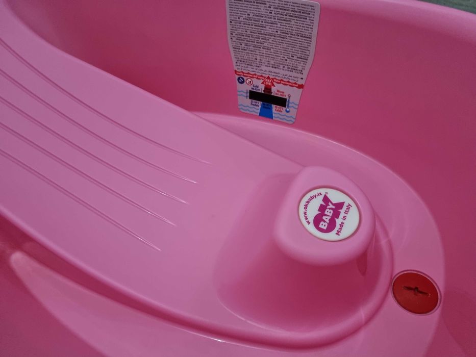 Cadita bebelusi cu termometru, antialunecare, Onda OK Baby