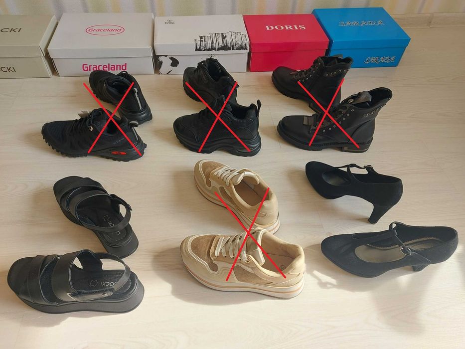 Нови дамски обувки 36 сандали Lasocki на ток Graceland естествена кожа