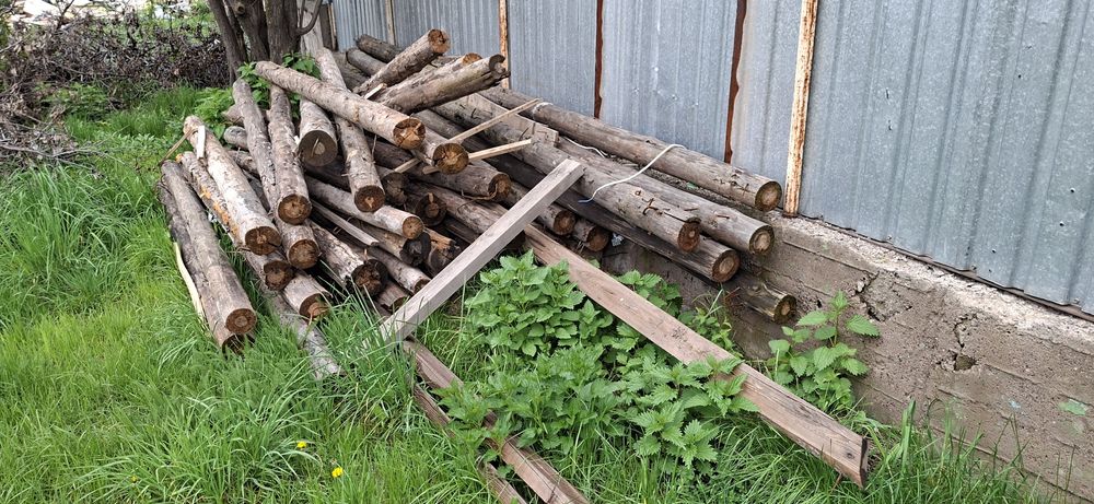 Кругляк разной длины строй материалы