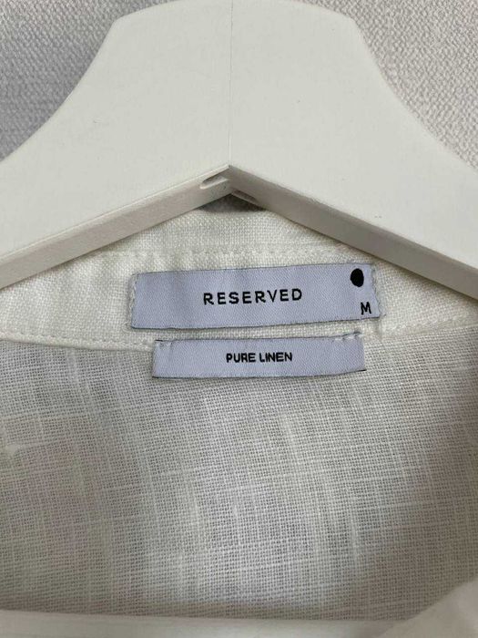 Линена риза Reserved бяла - размер M