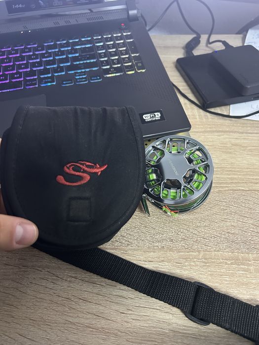 Lanseta la musca + molineta + mustea confectionate manual