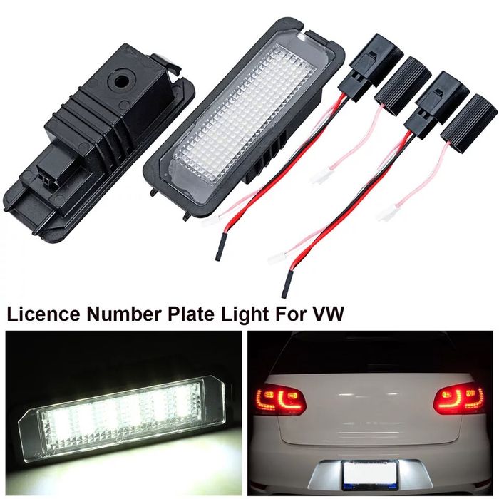 Lampi numar led VW Golf 4 5 6 Passat Polo CC Eos Scirocco SEAT Porsche