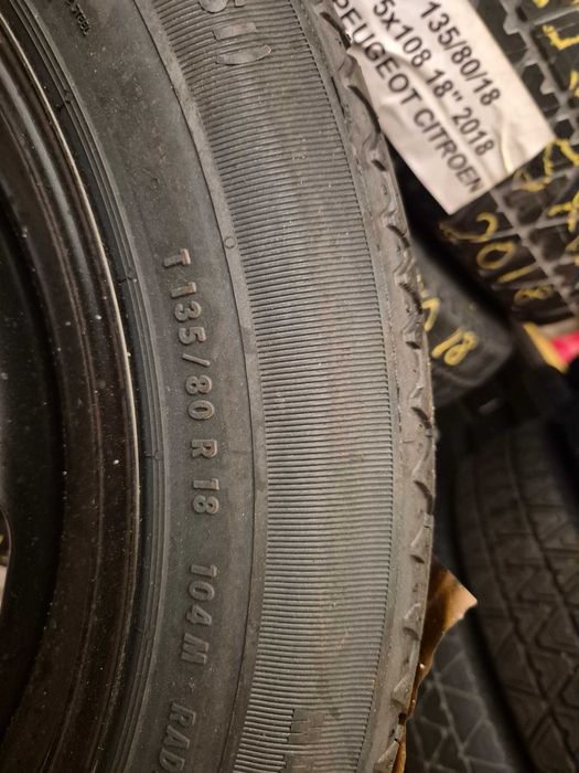 Roata REZERVA SLIM 5x108 18'' OEM Peugeot 3008 508 5008 Citroen DS NOU