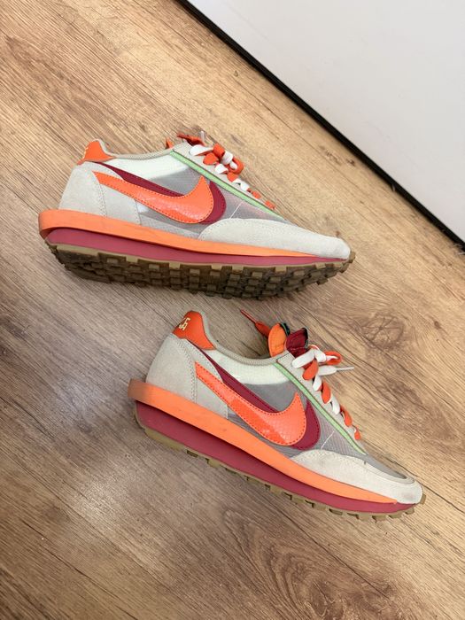 Nike LD Waffle sacai CLOT Kiss of Death Net Orange Blaze