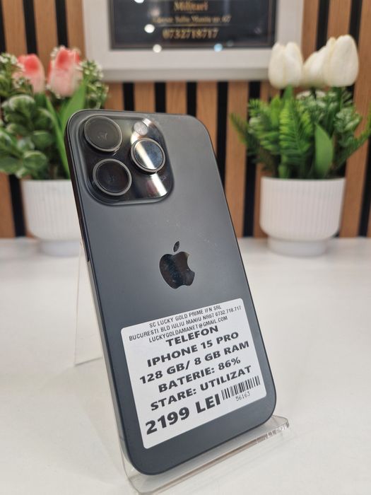 Iphone 15 Pro 128GB / 8GB RAM 86% Baterie Garantie! #56163
