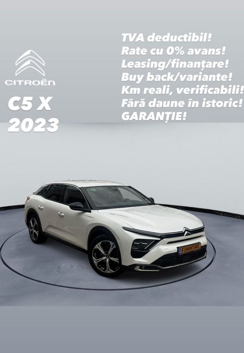 Citroën C5 X Feel SUV 2023 / 43.000km / Distronic / Led / Alb perlat / Jante 19