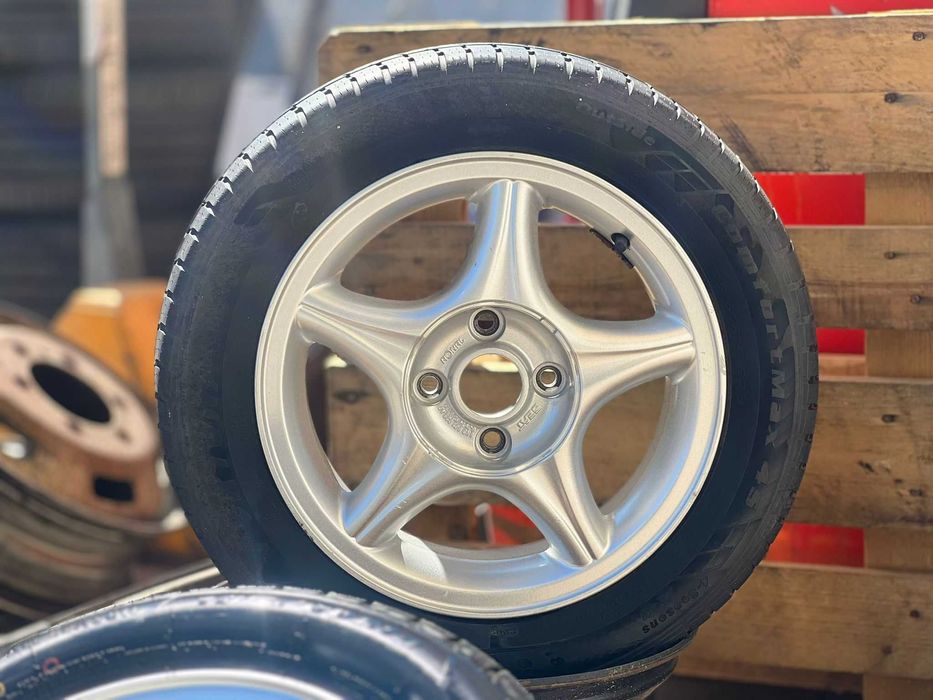 4х100 14 цола единични за резервни 80лв с гума 185 60 14