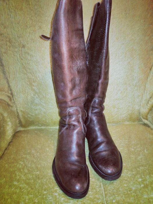 Дамски ботуши - ест. кожа