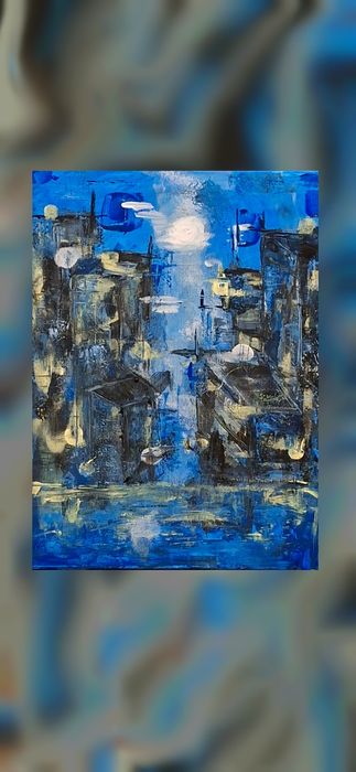 Градски Мирис - Абстрактна Картина 40х30 см