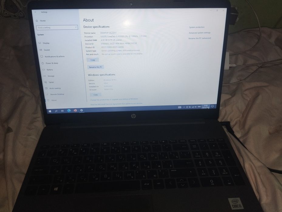 Hp Windows 10 Pro Notebook sotiladi