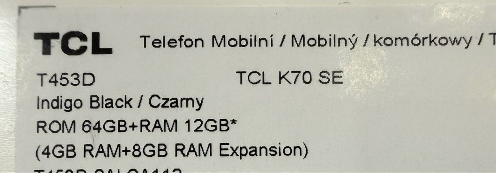 Telefon Tcl K70 SE