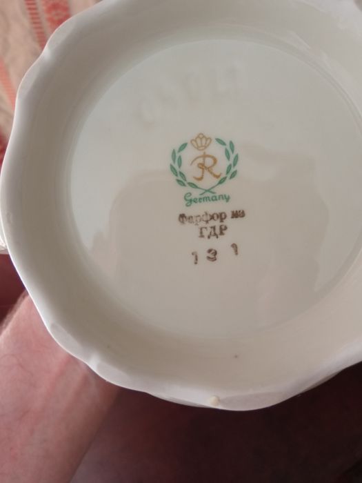 Фарфоровый чайно кофейный сервиз ГДР