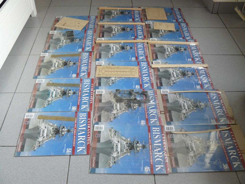 15 Numere Reviste CUIRASATUL BISMARCK Sigilate De La Editura Hachette