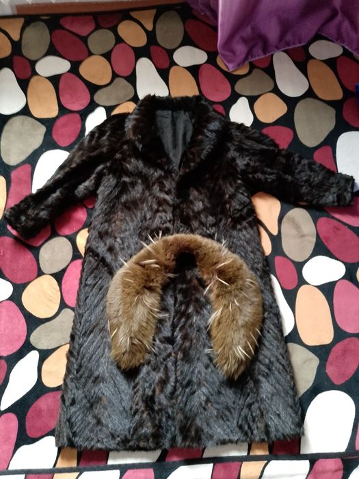 Плащ и шуба женский вариант