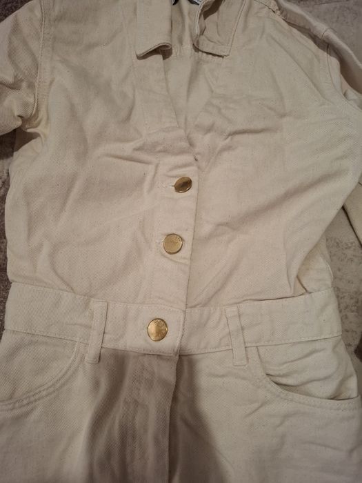 Дамски дънков гащеризон ZARA