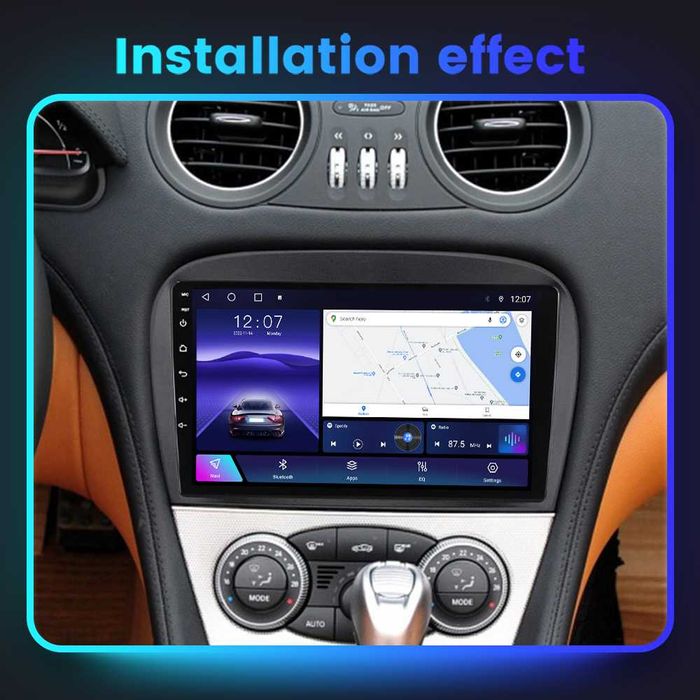 Navigatie Android 14 Mercedes SL R230 2001 2012 1/8 Gb CarPlay +CAMERA