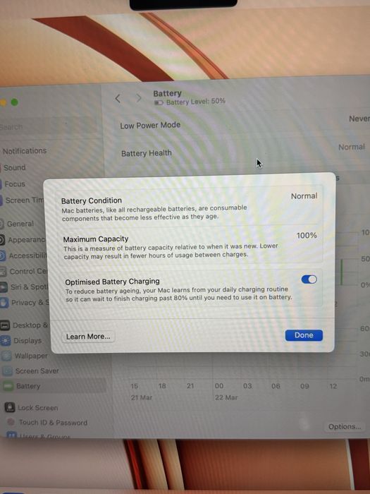 MacBook Air M2 13.6” – CA NOU, 100% baterie