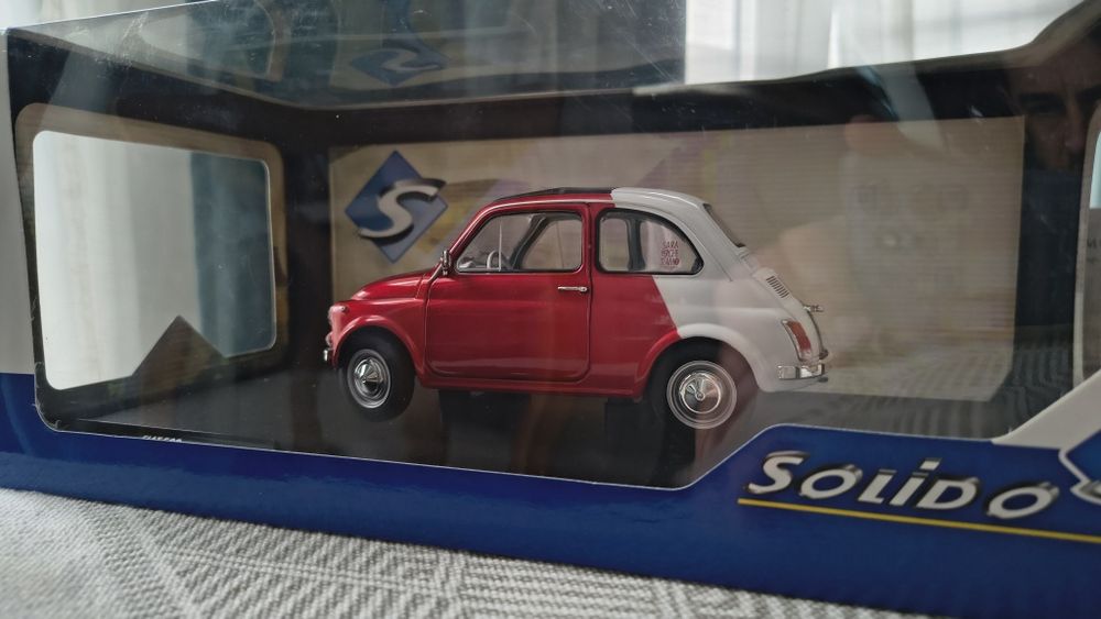 Macheta Fiat 500 "Tribute to Italy" , Solido, 1:18, nou