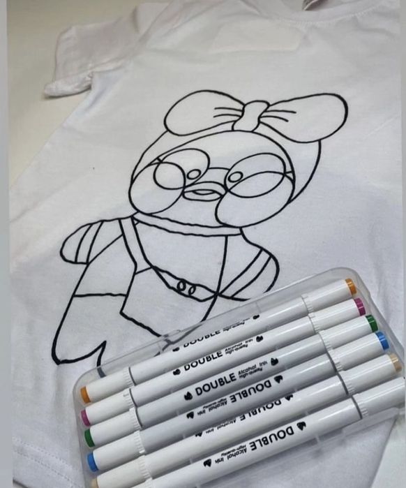 Футболка раскраска