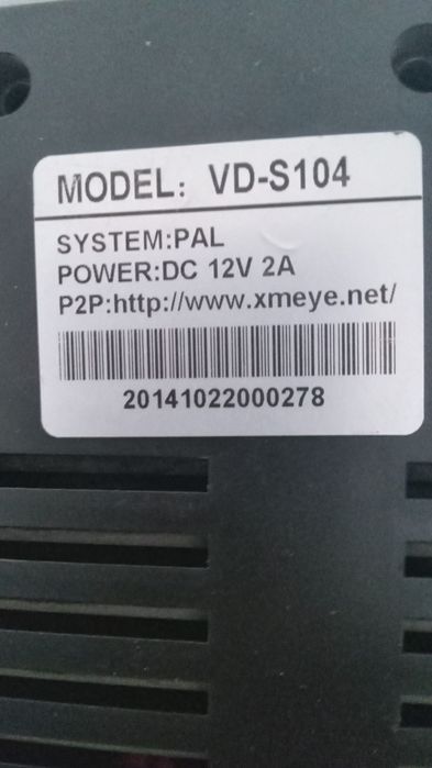 Видеорегистатор H.264 модель VD-S104