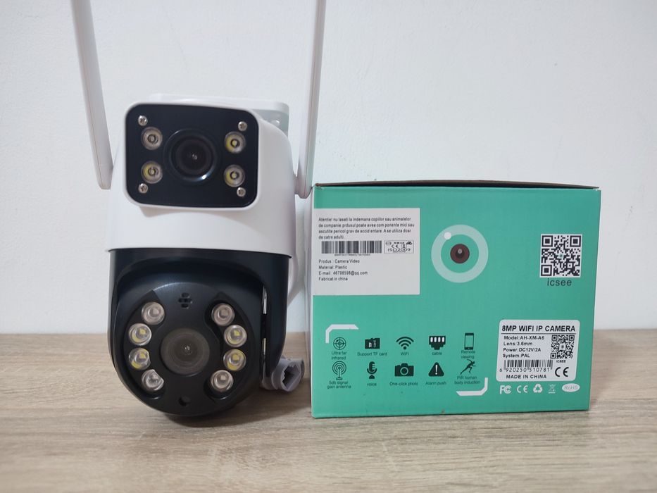 Camera supraveghere Dubla Exterior ,Wireless, Ultra HD, Wifi, iCsee