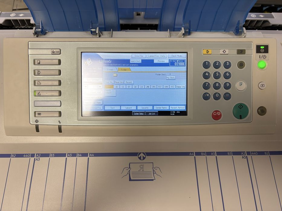 Multifunctional cu scanner A0+ color Ricoh mpw 2401