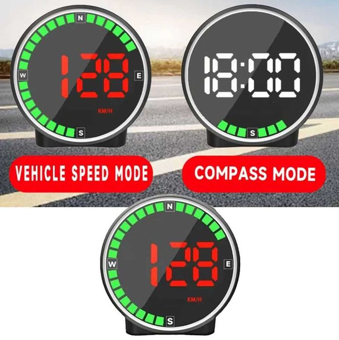 Vitezometru GPS ceas busola universal ATV barca auto display 7 culori