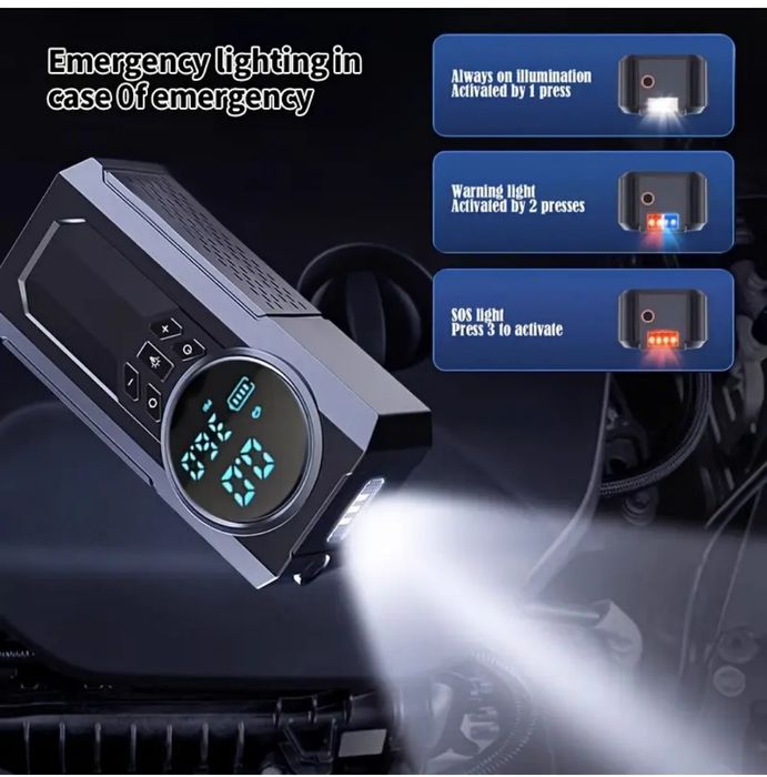 Комплект за стартиране на автомобилни батерии 4 в 1