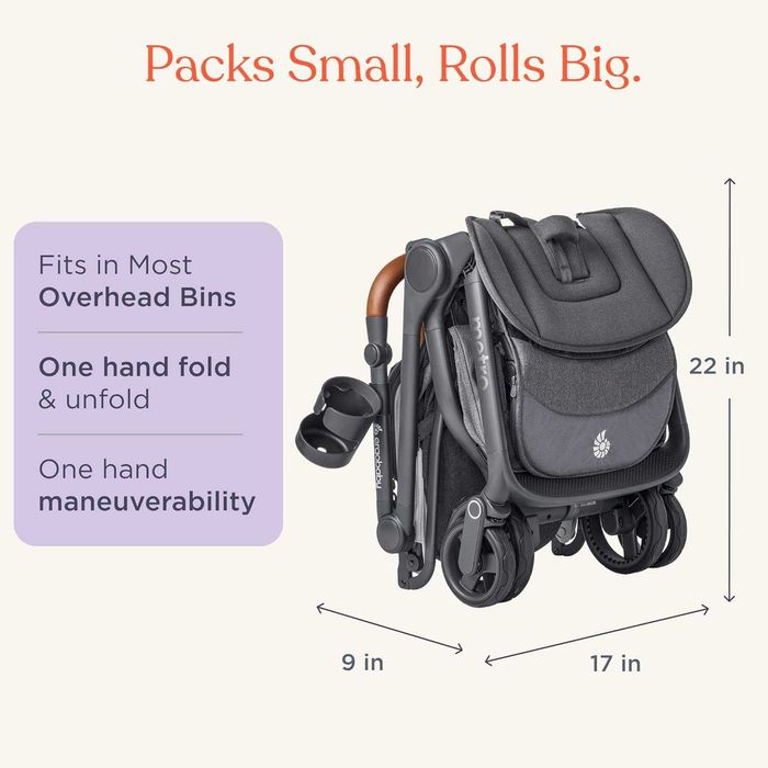 Ergobaby Metro3 Deluxe, Pearl Grey, бебешка/детска лятна количка, сив цвят, нова + аксесоари