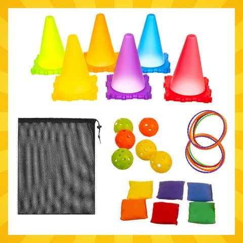 Детски комплект - Игра за хвърляне - конуси, топки … Kruzzel 26514 –