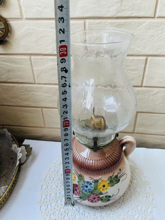 Красива голяма керамична лампа от Англия