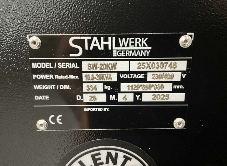 Stahlwerk SW-20 - Generator diesel 20KW