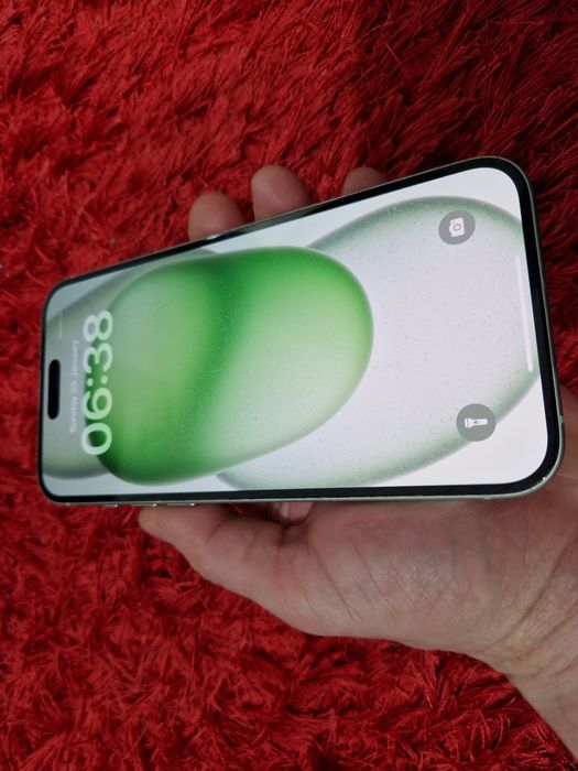 -Iphone 15Plus, ca Nou, 128Gb, 8Ram, Green Titanium, ireprosabil, bat-
