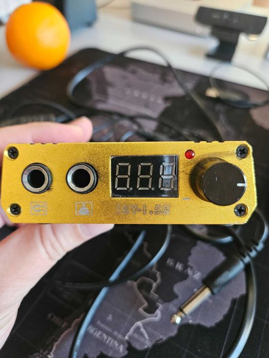 Sursa de alimentare LCD pentru aparat de tatuaj, cu pedala Dragonhawk