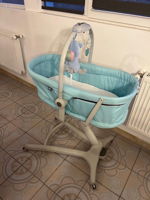 Patut / cosulet multifunctional Chicco, 4 in 1, reglabil, pe roti