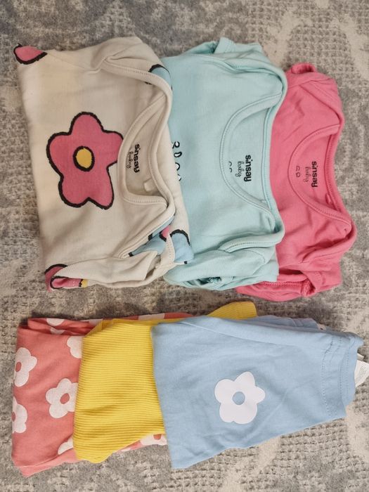 Lot hainute fetita mas 68, 3-6luni-6 piese.