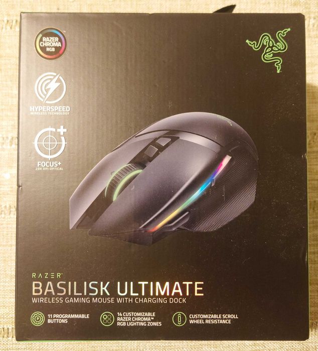 Razer Basilisk Ultimate Wireless + Charging Dock + Extra Mouse (Pentru Piese)