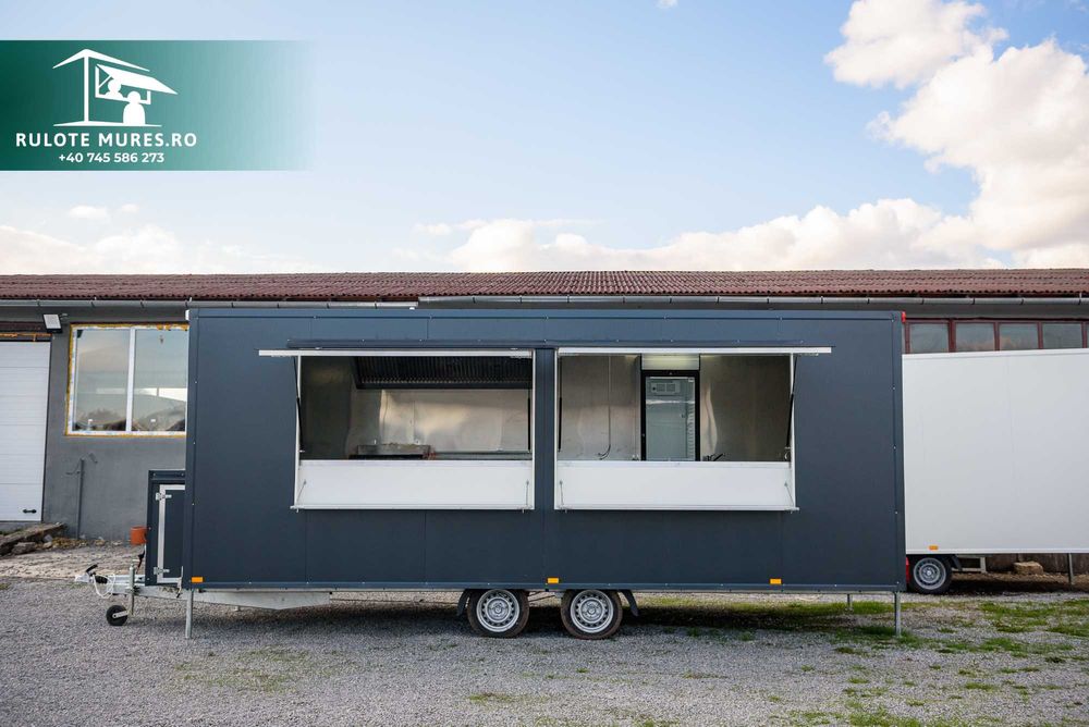 Rulote comerciale 6m ,FAST FOOD, STREET FOOD, FOOD TRUCK !!