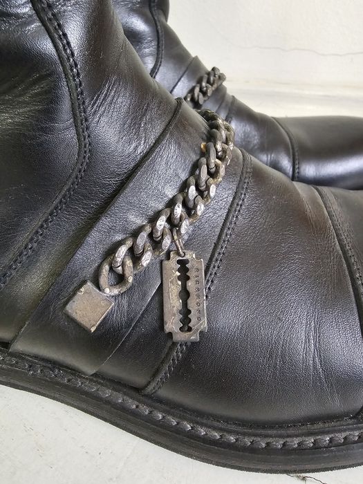 Ghete biker John Richmond din piele