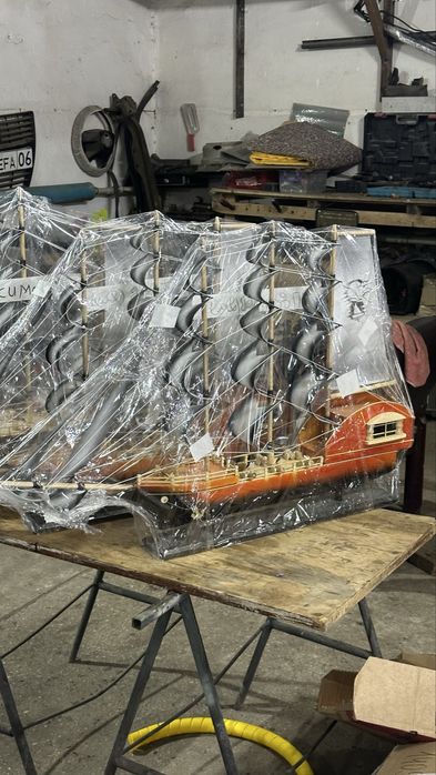 Кеме макеті сатылады Қолөнер қолдан жасалған