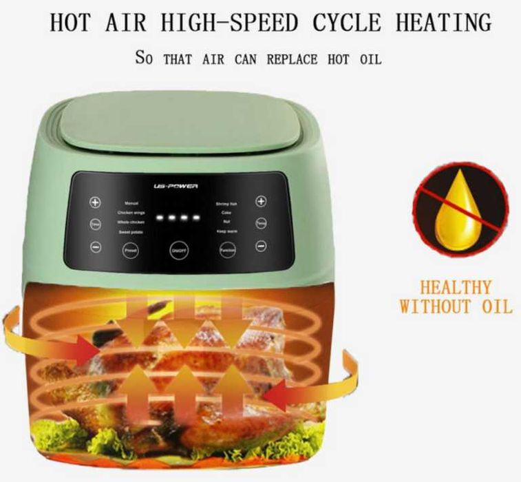 Нови Air Fryer Silver Crest S 18 8 и 6 л 2400W Фритюрник без мазнина