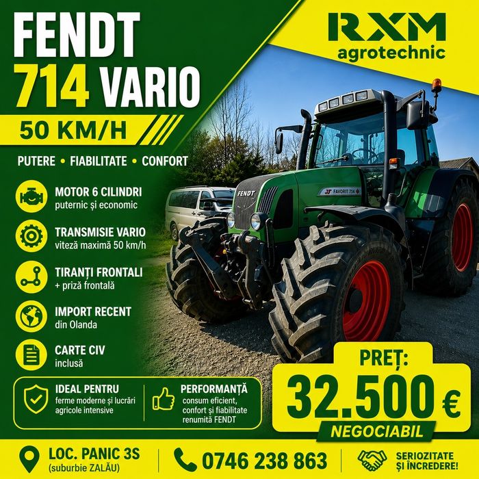Tractor FENDT Favorit 714 Vario 50km/h