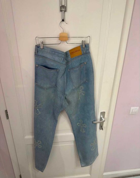 Blugi baggy Review cu cruci marimea W34