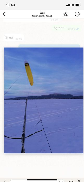 Vând pachet zmeu kite Flysurfer soul1 de 10m+ 7m ,  kite foil ozone R1