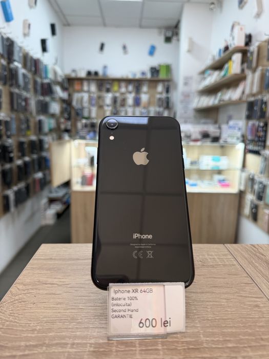 Iphone XR / 64GB / Black / Baterie 100% / Garantie 12 luni