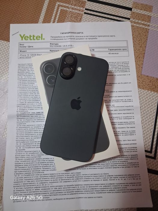 Продавам iPhone 16 128gb black