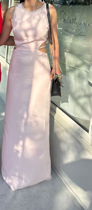 Официална розова рокля