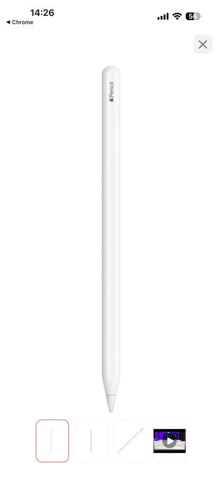 Стилус Apple Pencil 2nd Generation белый